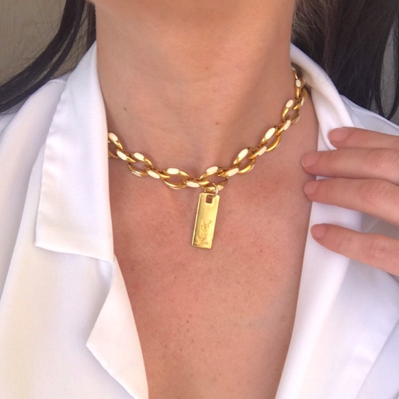 *Rare* Authentic YSL Pendant Necklace - Picture 3 of 10